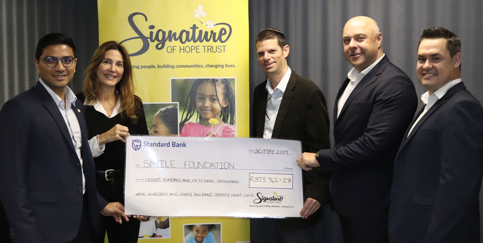 Nearly R1-million handed over to charities to help child burn victims - Signtaure of Hope Trust Nearly R1-million handed over to charities to help child burn victims - Signtaure of Hope Trust